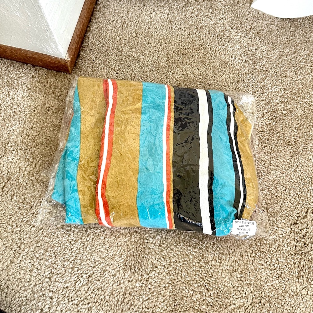 Striped multicolor jumpsuit - Picture 5 of 5